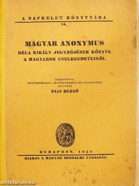 Magyar Anonymus