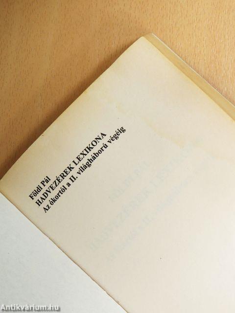 Hadvezérek lexikona