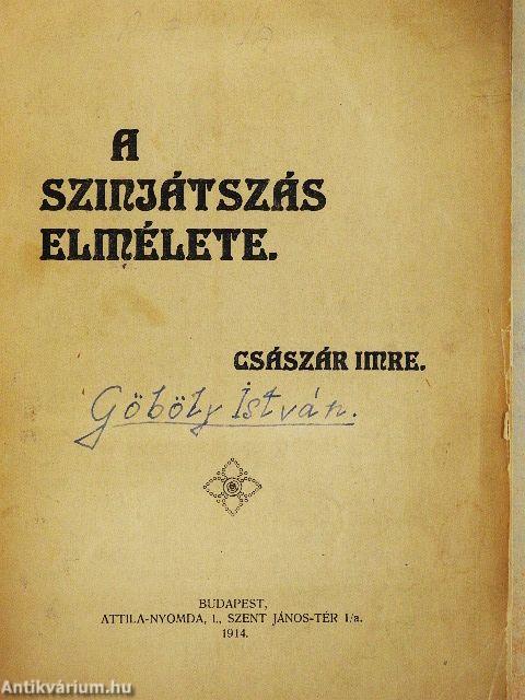 A szinjátszás elmélete