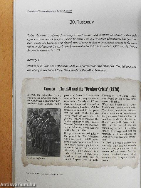 Canadian-German-Hungarian Cultural Reader