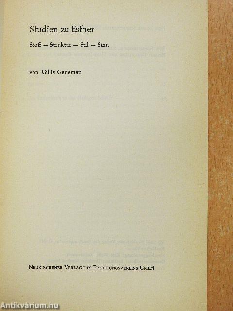 Studien zu Esther