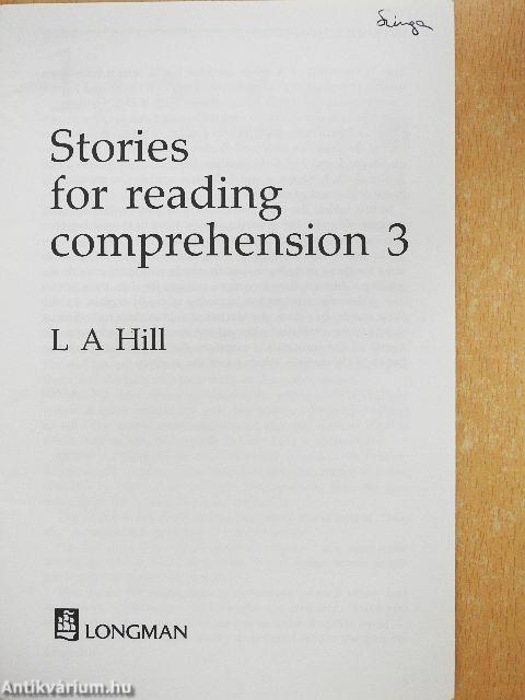 Stories for reading comprehension 3.