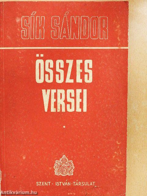 Sík Sándor összes versei