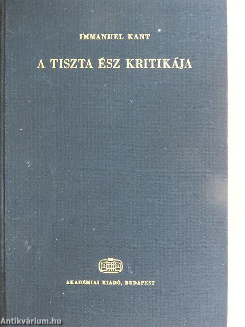 A tiszta ész kritikája