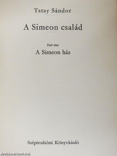 A Simeon család 1-3.