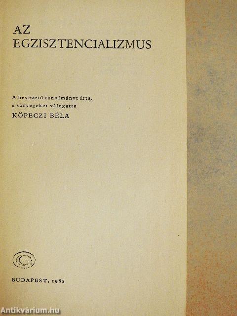 Az egzisztencializmus