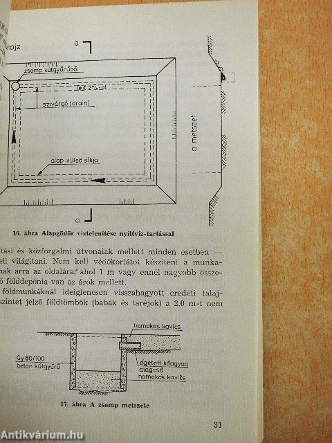 Földmunkák, alapozás, vízszigetelés