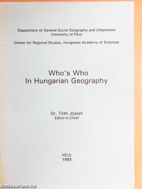 Who's Who In Hungarian Geography