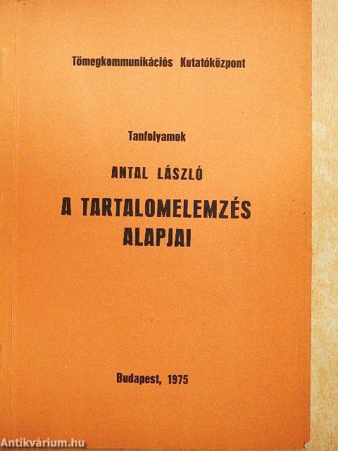 A tartalomelemzés alapjai