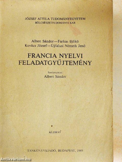 Francia nyelvi feladatgyűjtemény