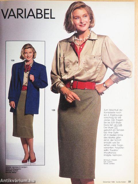 Burda Moden Dezember 1986