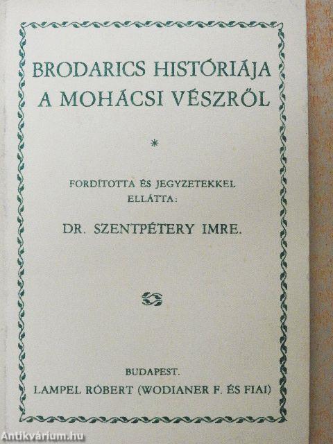 Brodarics históriája a mohácsi vészről