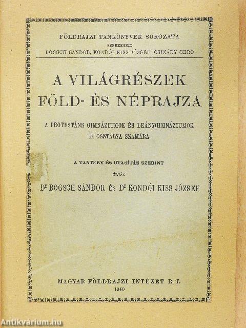 A világrészek föld- és néprajza