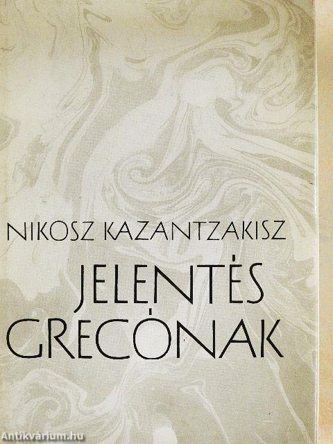 Jelentés Grecónak