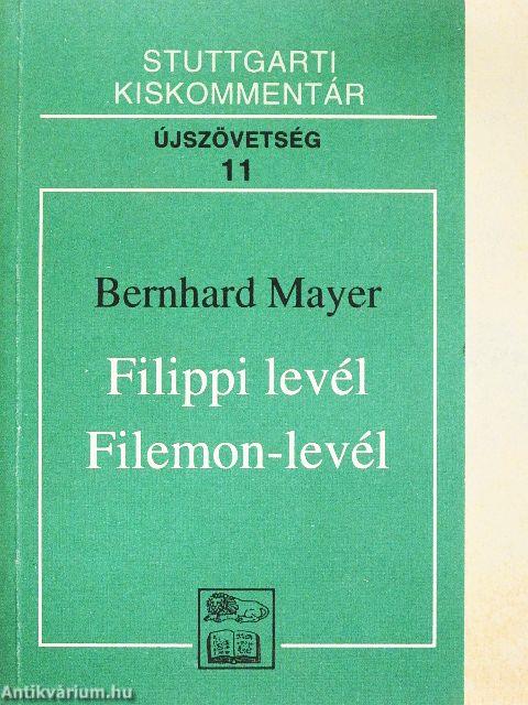 Filippi levél/Filemon-levél