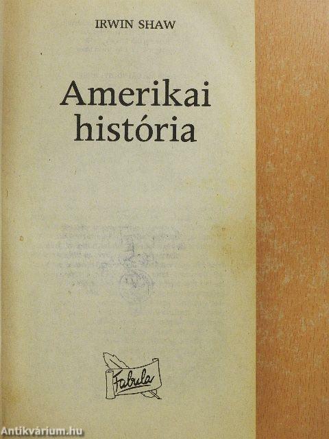 Amerikai história