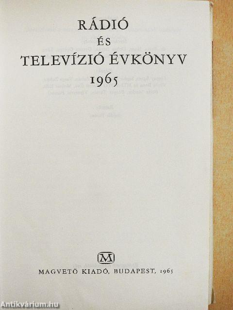 Rádió és Televízió évkönyv 1965
