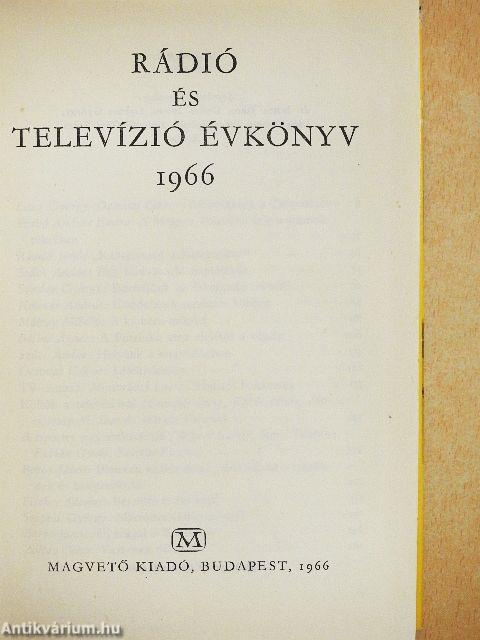 Rádió és Televízió évkönyv 1966