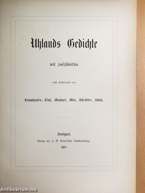 Uhlands Gedichte (gótbetűs)