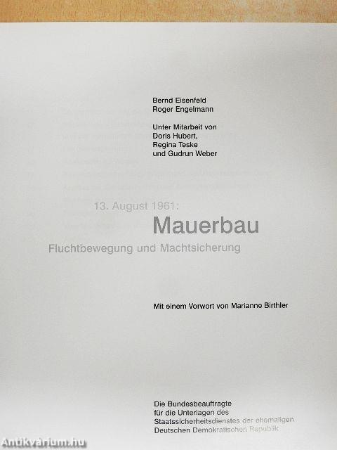 13. August 1961: Mauerbau