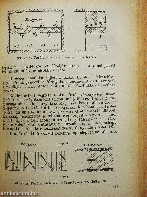 Fúrás-robbantás a bányászatban
