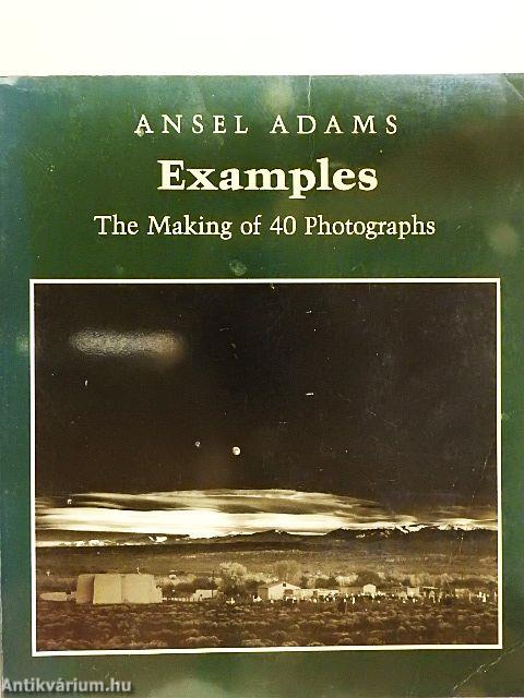 Examples: The Making of 40 Photographs