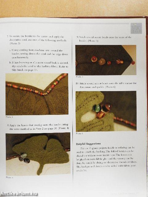 Surface Appliqué for Quilting