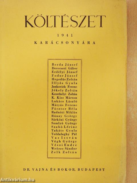 Költészet 1941 karácsonyára