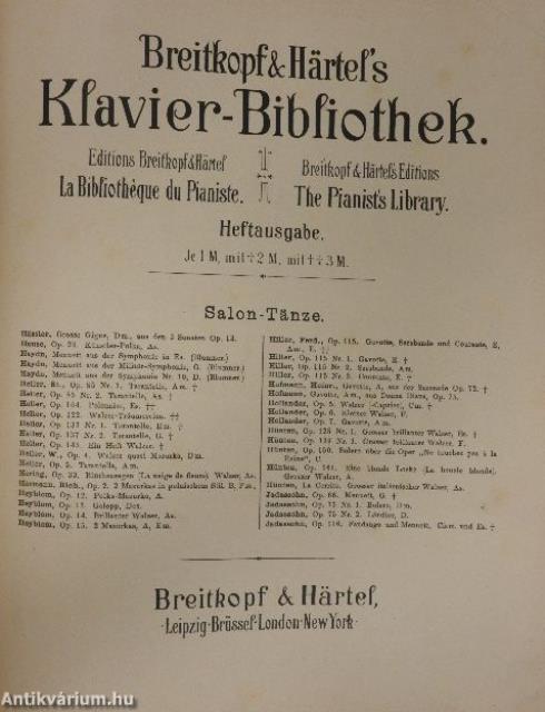 Komolyzenei kották egyedi gyűjteménye (11 db)