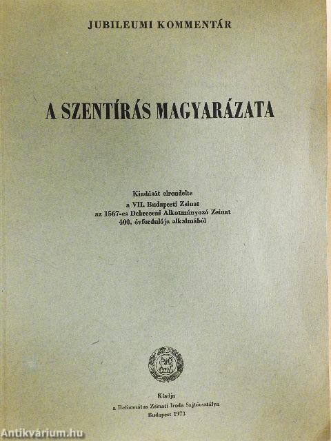 A szentírás magyarázata VII. (töredék)