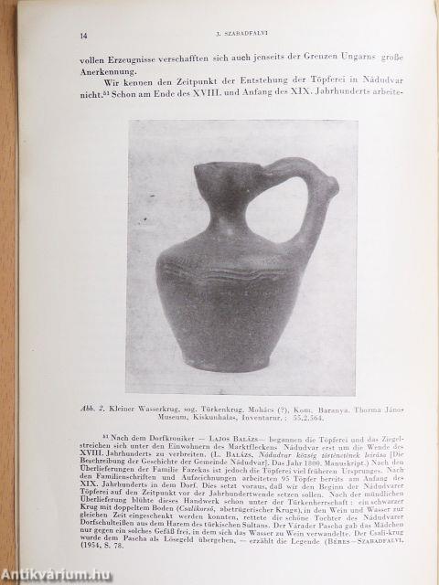 Die schwarze Keramik in Ungarn und ihre osteuropäischen Beziehungen