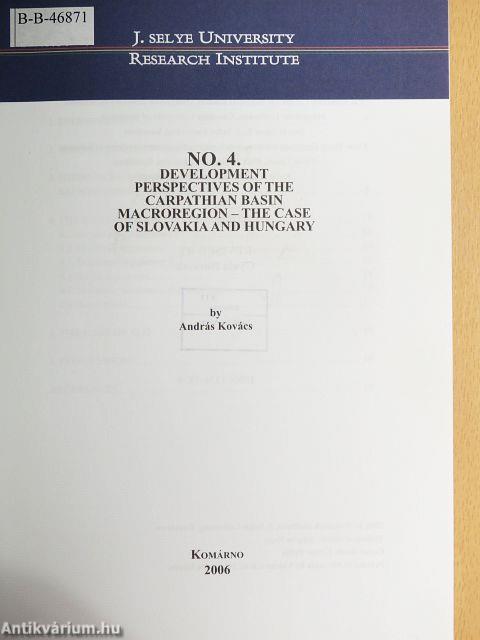 Development Perspectives of the Carpathian Basin Macroregion - The Case of Slovakia and Hungary