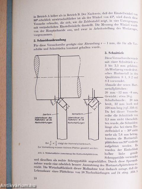 Eine neue Einstellmethode bei der Schnellzerspanung mit Hartmetall