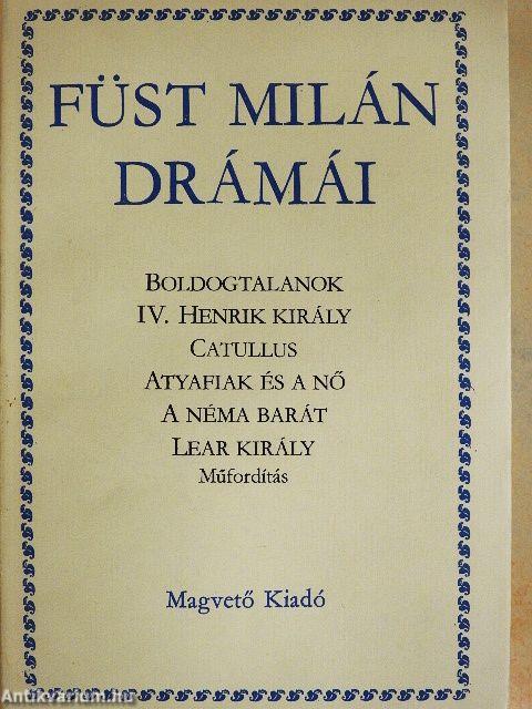 Füst Milán drámái