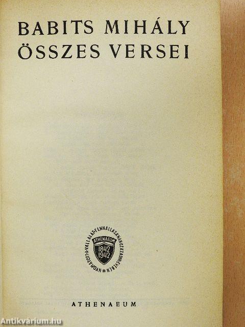 Babits Mihály összes versei