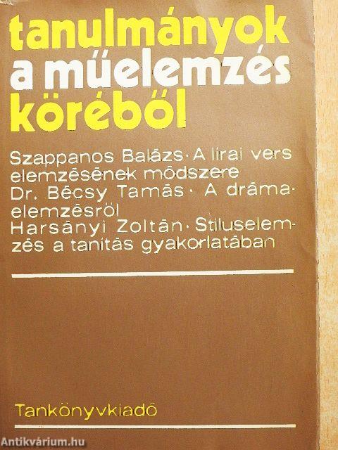 Tanulmányok a műelemzés köréből