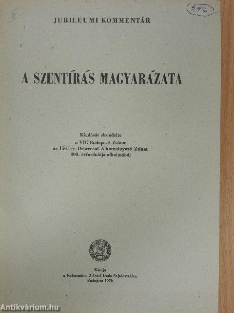 A szentírás magyarázata III. (töredék)