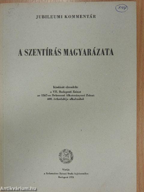 A szentírás magyarázata V. (töredék)