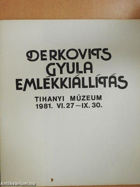 Derkovits Gyula emlékkiállítás