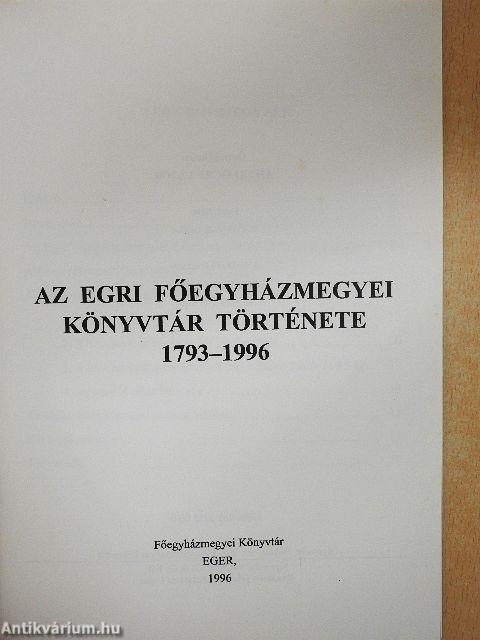 Az Egri Főegyházmegyei Könyvtár története