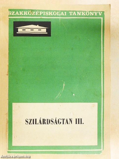 Szilárdságtan III.