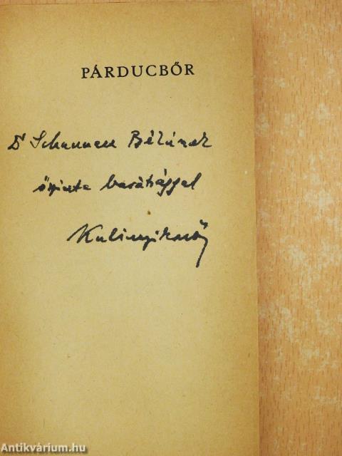 Párducbőr (dedikált példány)