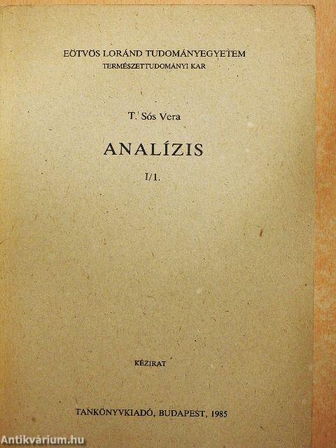 Analízis I/1.