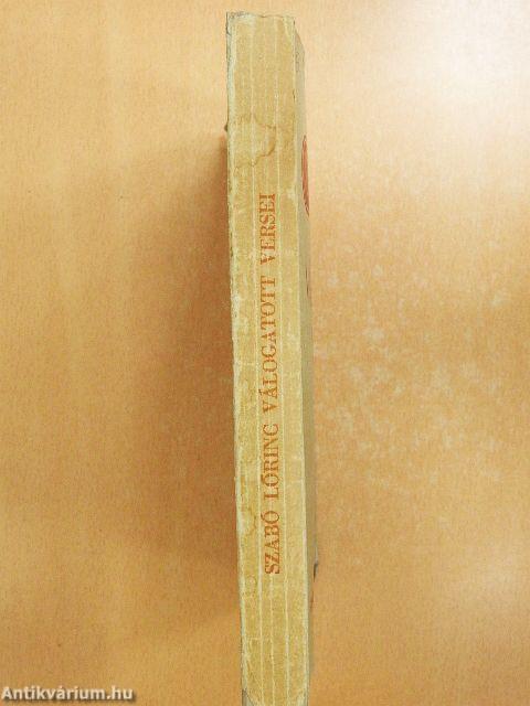 Szabó Lőrinc válogatott versei