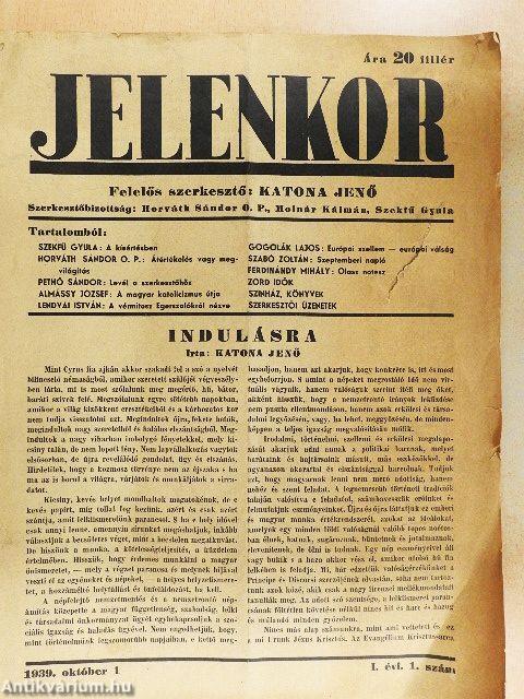 Jelenkor 1939. október 1.
