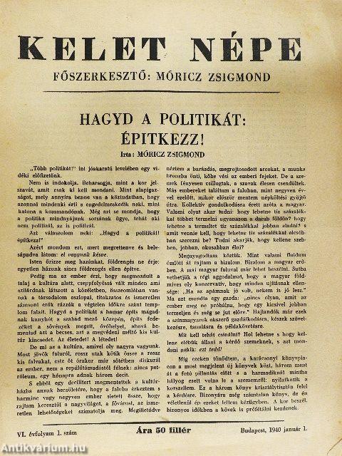 Kelet Népe 1940. január 1.