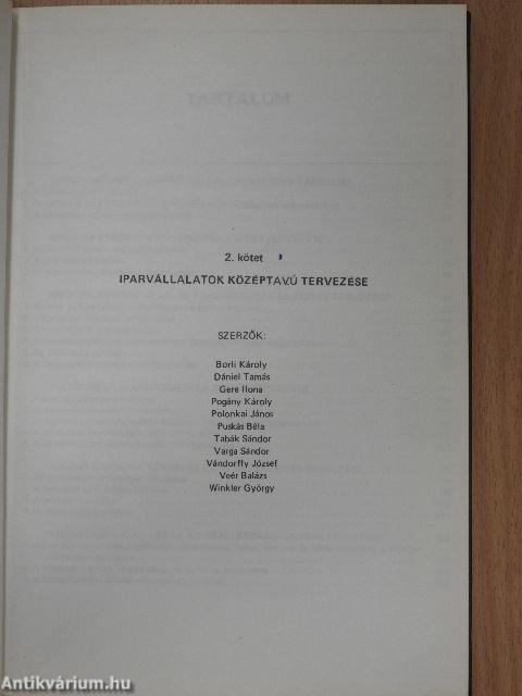 Iparvállalati tervezés II.