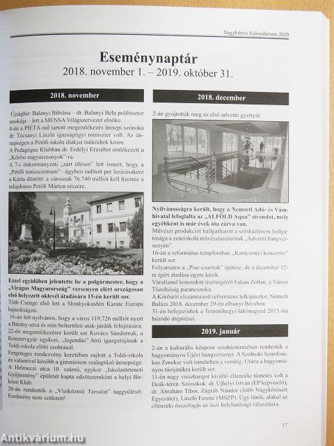 Nagykőrösi kalendárium 2020