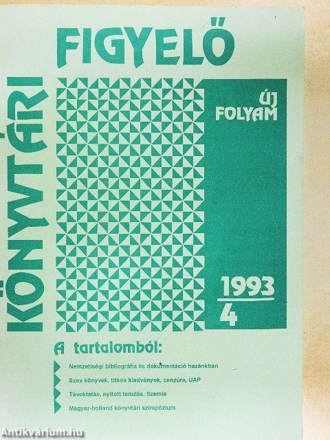 Könyvtári Figyelő 1993/4.