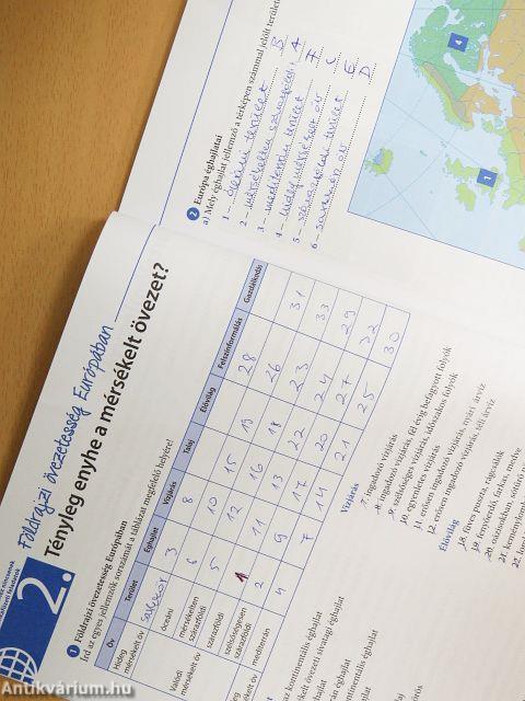 Földrajz munkafüzet 8.